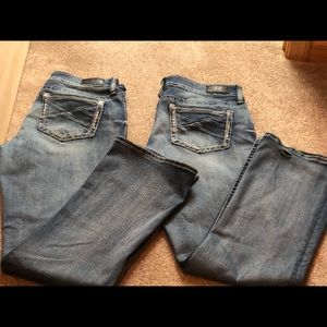 Buckle jeans size 30R and 31R waist, sold as pair